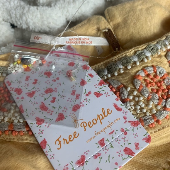 Free People GOA Tank/Crop Top Yellow - Picture 6 of 10